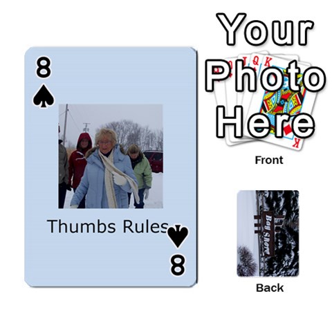 Kings Card Game  By Millie Kovatch Front - Spade8