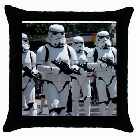 Storm Trooper Throw Pillow By Kellie Front