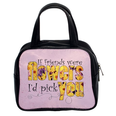 Flower Friends Handbag Rose Pink By Catvinnat Front