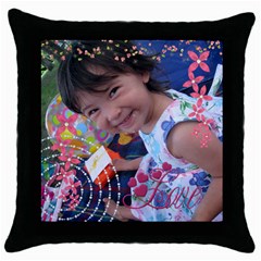 Pillow1 - Throw Pillow Case (Black)