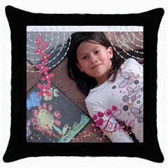 Pillow2 - Throw Pillow Case (Black)