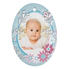Baby blue - Ornament (Oval)