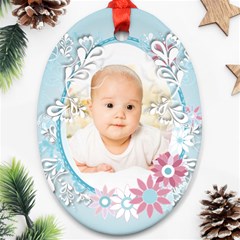 Baby blue - Ornament (Oval)