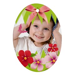 flower kids - Ornament (Oval)