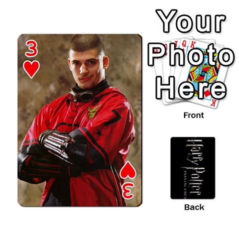 Harry Potter Playing Cards By Mark C Petzold Front - Heart3