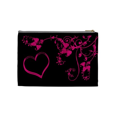 Funky Pink Cosmetic Bag By Catvinnat Back
