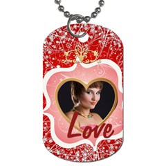 love tag - Dog Tag (One Side)