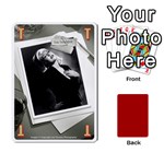 Black Vienna 1 -una letra, trasera roja- - Playing Cards 54 Designs (Rectangle)