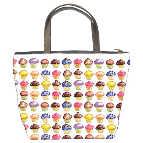Alana Loves Cupcakes Bucket Bag By Catvinnat Back