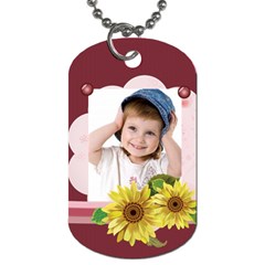 kids flower - Dog Tag (One Side)