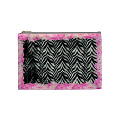 zebra pink - Cosmetic Bag (Medium)