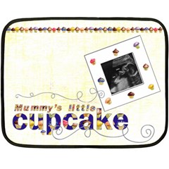 Mummy s little Cupcake Mini Fleece - One Side Fleece Blanket (Mini)