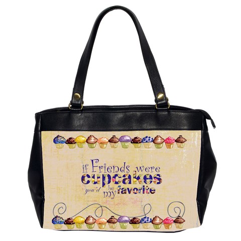 Chocolate Cupcakes Oversized Handbag By Catvinnat Front