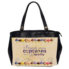 chocolate Cupcakes oversized handbag - Oversize Office Handbag (2 Sides)
