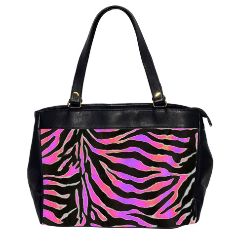 Psychadelic Zebra Oversize Bag By Catvinnat Front