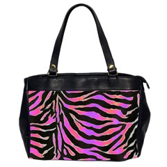 Psychadelic Zebra oversize bag - Oversize Office Handbag (2 Sides)