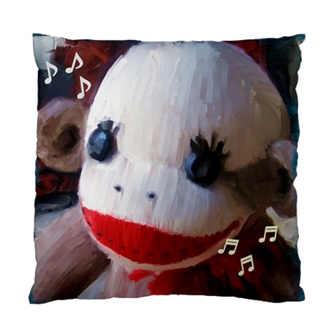 Sock Monkey 2 Pillow Case By Lori Enyart Front