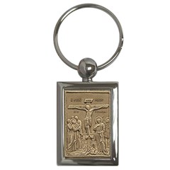Easter Crucifixion Keyring - Key Chain (Rectangle)