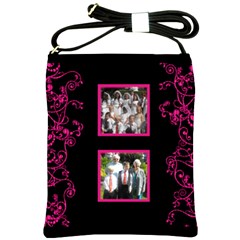 Hot Pink Swirls Bag - Shoulder Sling Bag Hot Pink Swirls Bag - Shoulder Sling Bag