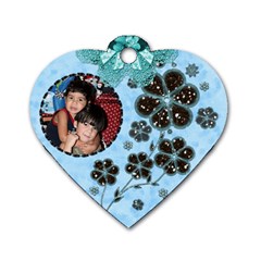 mom s id tag - Dog Tag Heart (Two Sides)