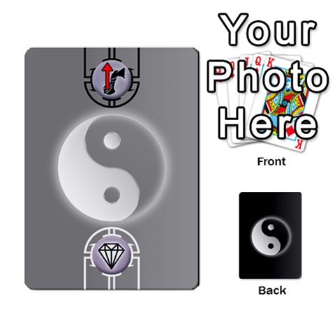 Queen Yin Yang Deck By Jack Reda Front - ClubQ