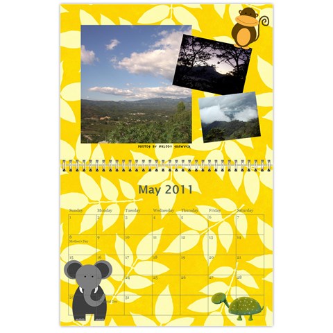 Photography Class Calendar By Nancy B May 2011