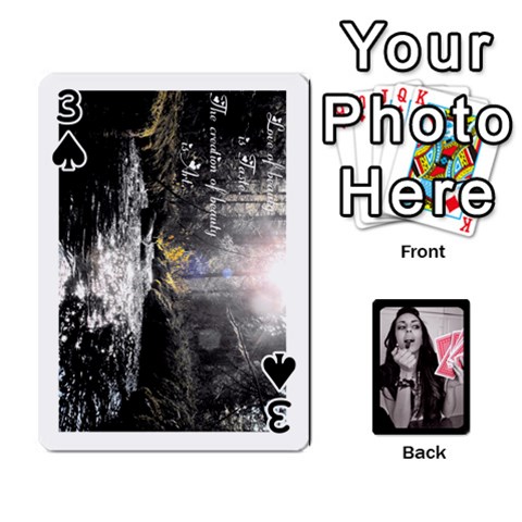 Playing Cards By Nena Front - Spade3