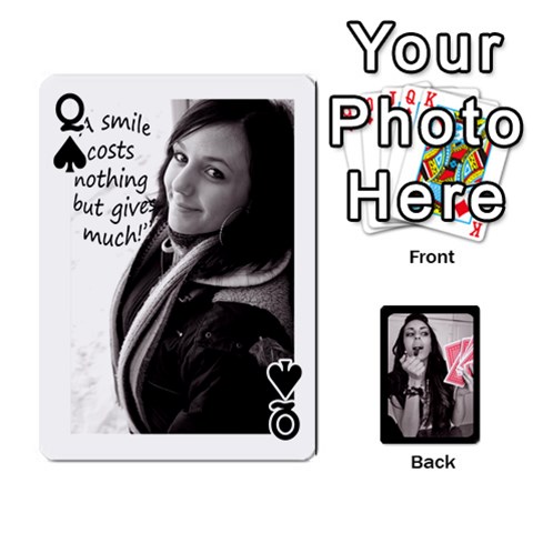 Queen Playing Cards By Nena Front - SpadeQ