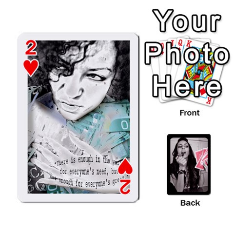 Playing Cards By Nena Front - Heart2