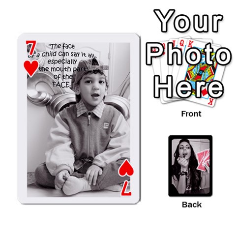 Playing Cards By Nena Front - Heart7