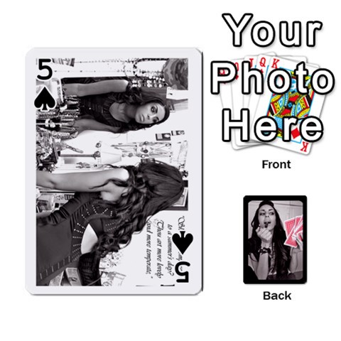 Playing Cards By Nena Front - Spade5