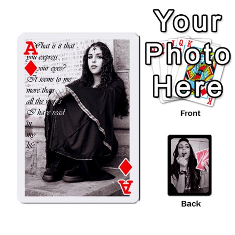 Ace Playing Cards By Nena Front - DiamondA