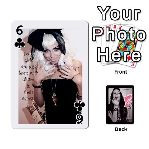 Playing Cards By Nena Front - Club6