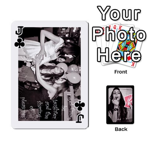 Jack Playing Cards By Nena Front - ClubJ