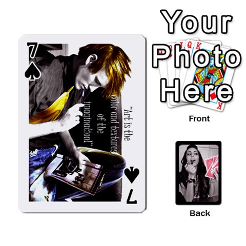 Playing Cards By Nena Front - Spade7