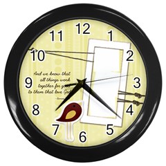 chirp! chirp! clock - Wall Clock (Black)