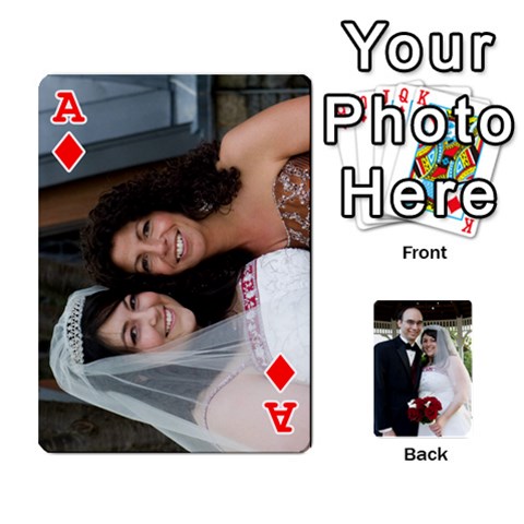 Ace Cards Done By Nancy Front - DiamondA