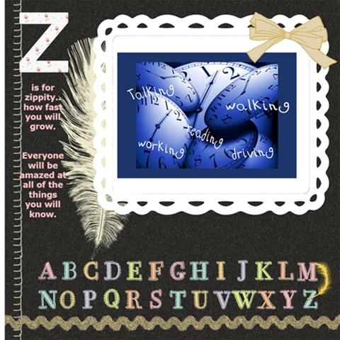 Haley s Abc Book 2009 To Print By Lisa 12 x12  Scrapbook Page - 28