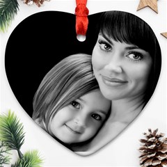 mom and daughter - Ornament (Heart)