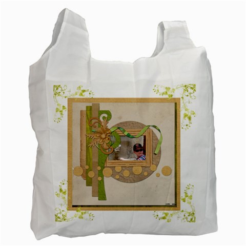 Key Lime Recycle Bag By Catvinnat Front
