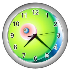 RELOJ VERDE - Wall Clock (Silver)