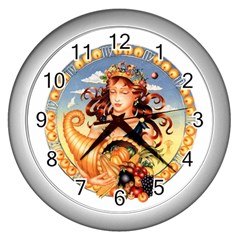 Virgo Zodiac Wallclock - Wall Clock (Silver)