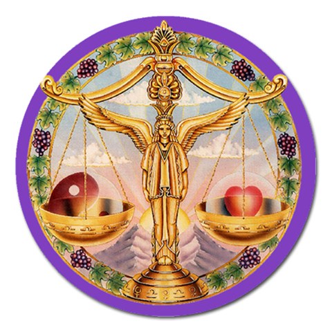 Libra Zodiac Magnet By Enkay Front