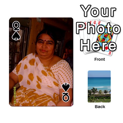 Queen Playing Card 2 By Saurabh Front - SpadeQ