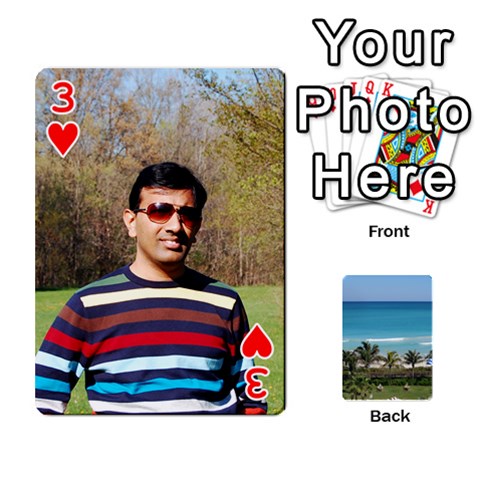 Playing Card 2 By Saurabh Front - Heart3