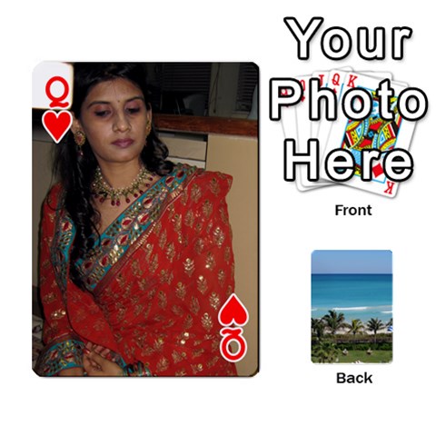 Queen Playing Card 2 By Saurabh Front - HeartQ