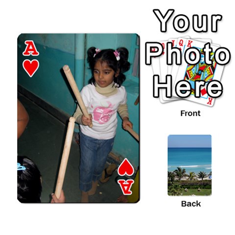 Ace Playing Card 2 By Saurabh Front - HeartA