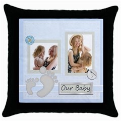 our baby (5 styles) - Throw Pillow Case (Black)