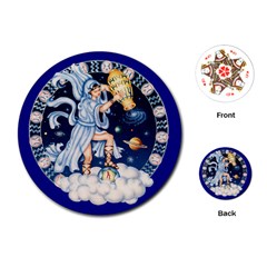 Aquarius Zodiac playing Cards - Playing Cards Single Design (Round)