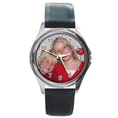 Grandkids on Watch - Round Metal Watch